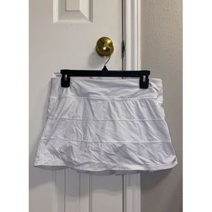 Lululemon Pace Rival Mid-Rise Skirt- White